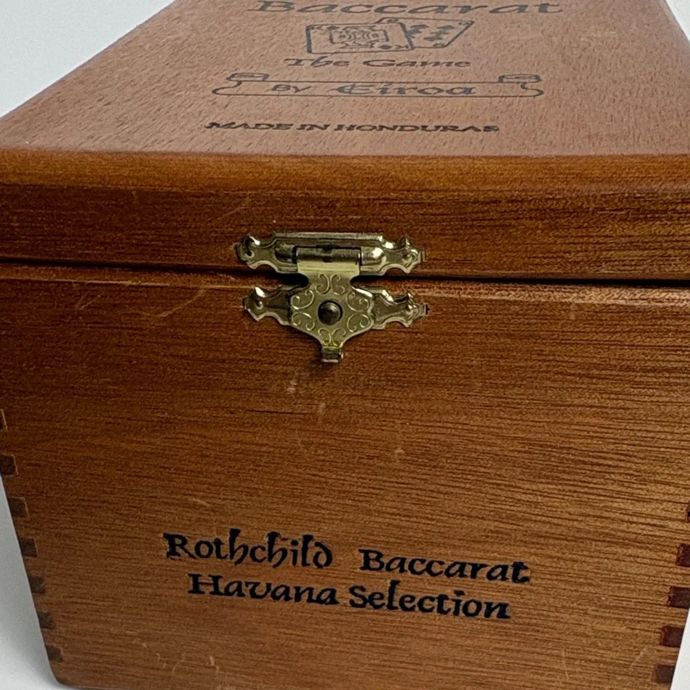 Baccarat Brown Wooden Box